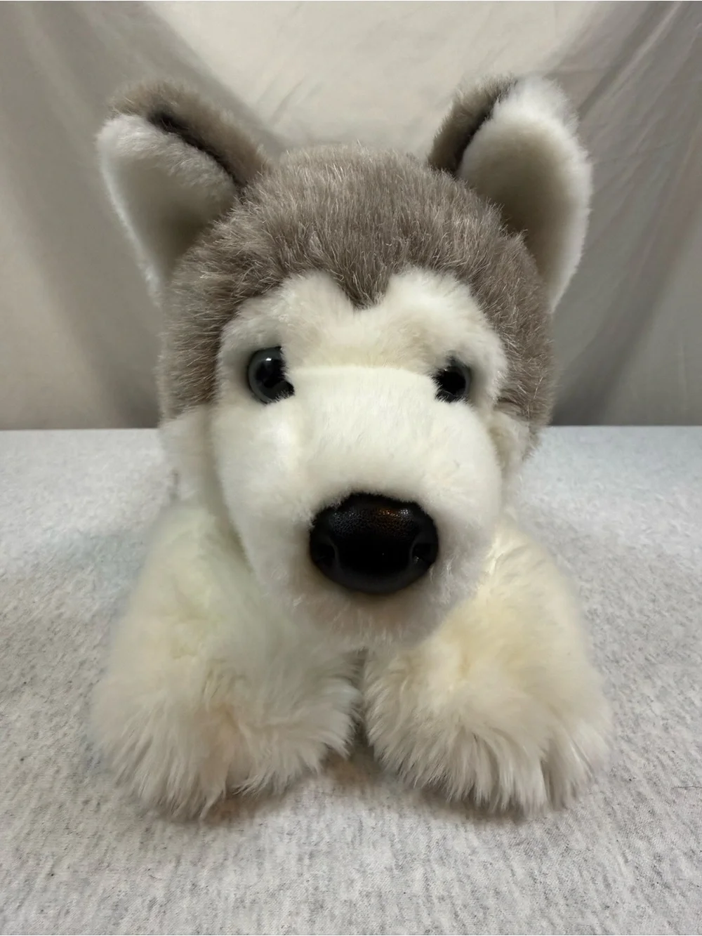 Douglas Cuddle Toys Geno Husky Plush Gray White - 19”